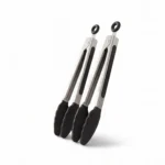Danny Home Stainless Steel and Silicone Food Tong Set 2-Piece 21cm - DH3908-BLACK