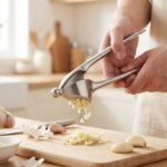 Premium Stainless Steel Heavy-Duty Garlic Press & Crusher (17cm) | SKU: SM2 - Image 2