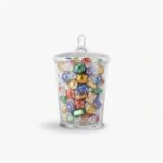 Danny Home Clear Glass Storage Jar with Lid – Premium 28.7cm Kitchen Cookie Canister, Decorative Accent Apothecary Countertop Urn (CB-55) - Image 2