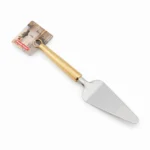 27cm Stainless Steel Triangular Pizza Server and Cake Lifter Shovel with Elegant Gold Handle - DH3366-GOLD