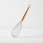 29cm Stainless Steel Wire Balloon Egg Whisk with Elegant Gold Tapered Handle - DH3371-GOLD - Image 2