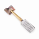 25cm Stainless Steel Handheld Flat Cheese Grater with Elegant Gold Tapered Handle - DH3364-GOLD