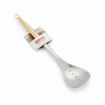 34cm Stainless Steel Perforated Slotted Spoon with Elegant Gold Tapered Handle - DH3359-GOLD