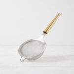 26cm Stainless Steel Fine Mesh Tea Infuser and Wire Sieve Strainer with Elegant Gold Handle - DH3373-GOLD - Image 2