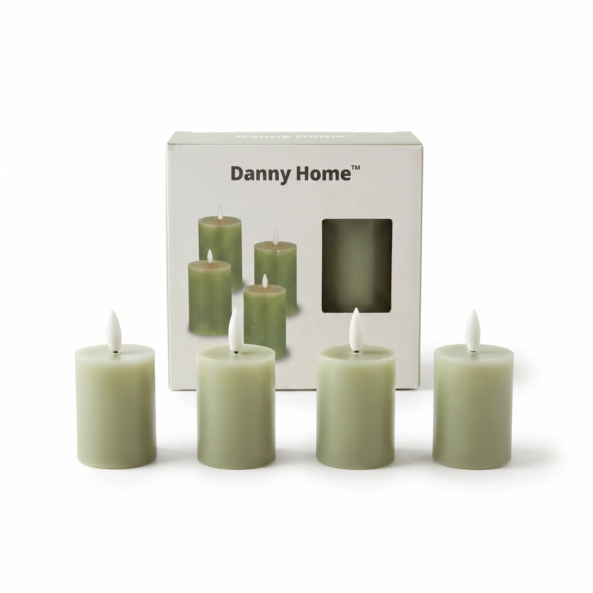 LED-Candle-4pcs-57cm_Home-Deco_17615_3.webp Flameless Sage Green Flickering LED Pillar Candle Set 4-Piece 5x7cm - AT22-02 - Image 1