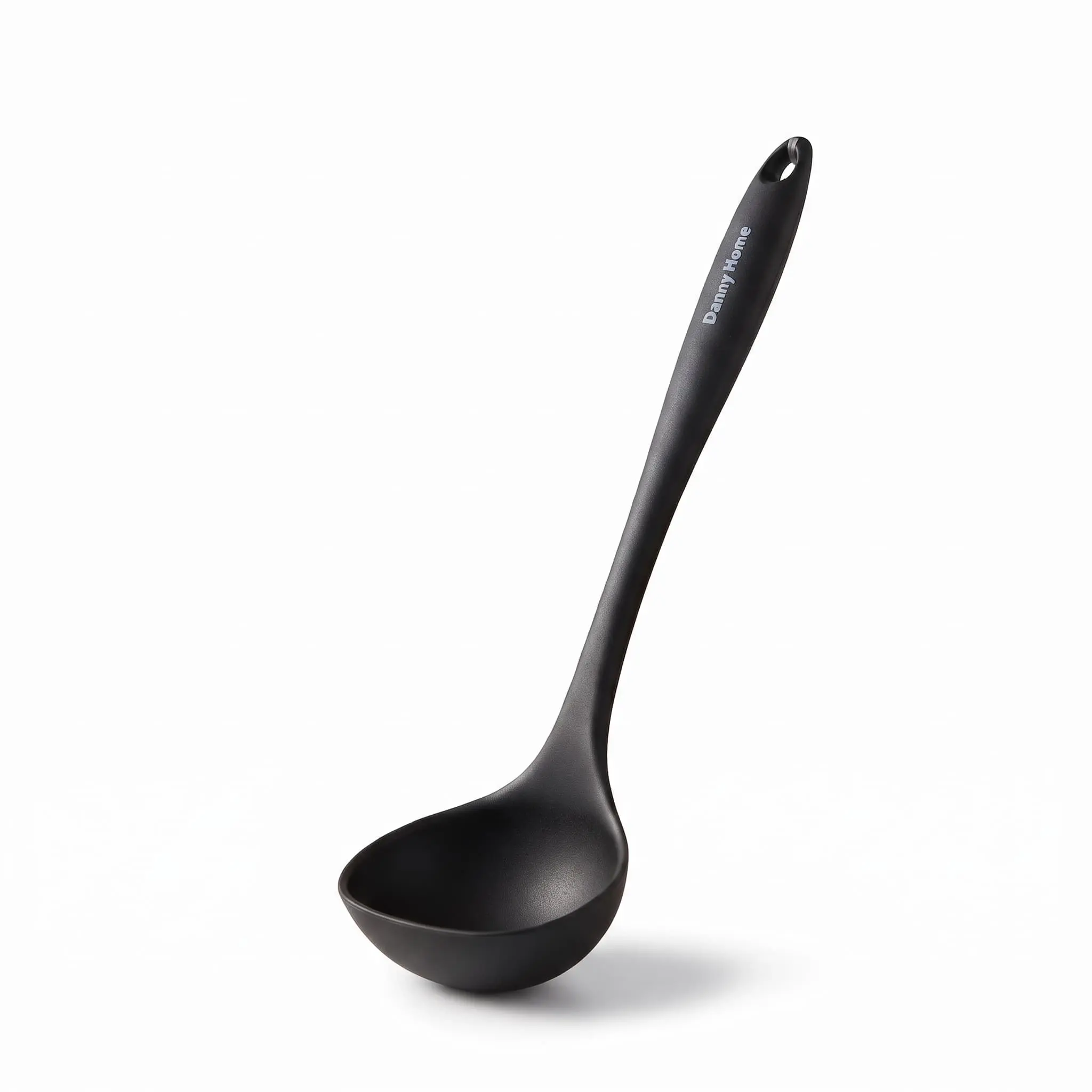 Ladle-21cm-Silicone_Kitchenware_12207_3.webp Danny Home Silicone Compact Soup Server Spoon 21.5cm - DH3587-BLACK - Image 1