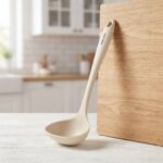 Danny Home 27.5cm Silicone Soup Ladle – Heat-Resistant Non-Stick Deep Sauce Portioning Spoon (DH3901-WHITE) - Image 2