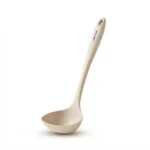 Danny Home 27.5cm Silicone Soup Ladle – Heat-Resistant Non-Stick Deep Sauce Portioning Spoon (DH3901-WHITE)
