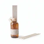 Memory Panda Villa Luxury Home Fragrance Reed Diffuser Set in Tinted Amber Glass Apothecary Bottle 450ml - AT20-08
