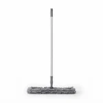 High-Performance 12x40cm Microfiber Chenille Flat Mop with Lightweight Aluminum Handle and 360-Degree Swivel Frame (DM23-034)