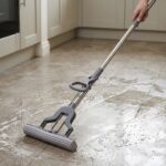 High-Performance 4.5x27cm Aluminum Sponge Mop with Integrated Pull-Lever Squeegee Mechanism (DM23-024) - Image 2