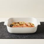 Danny Home Porcelain Small Rectangular Roasting Dish – Premium 23cm Mini Ceramic Baker, Alpine White (CPK-044) - Image 3