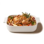 Danny Home Porcelain Rectangular Baking Dish – Premium 29cm Ceramic Casserole Pan, Alpine White (CPK-045) - Image 2