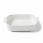 Danny Home Porcelain Rectangular Baking Dish – Premium 29cm Ceramic Casserole Pan, Alpine White (CPK-045)