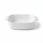 Danny Home Porcelain Rectangular Casserole Lasagna Dish – Premium 30.7cm Oven-to-Table Ceramic Baking Tray, Alpine White (CPK-049)