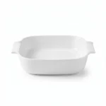 Danny Home Porcelain Rectangular Roaster Dish – Premium 34cm Oven-to-Table Ceramic Baking Pan, Alpine White (CPK-046)