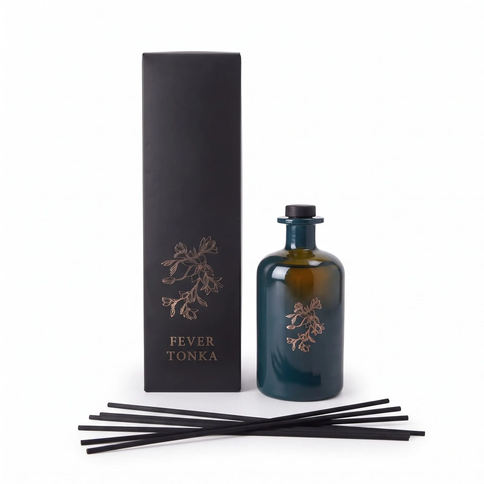 Reed-Diffuser-500ml-Fever-Tonka_Home-Deco_17596_3.webp Reed Diffuser - 500maFever Tonka Extra Large Luxury Home Fragrance Reed Diffuser Set in Glazed Apothecary Jar 500ml - AT20-06l - Fever Tonka - Image 1