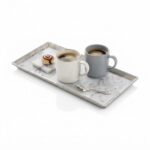 Formel Royal Marble Pattern Oblong Melamine Serving Platter and Long Charcuterie Tray 35 x 18cm - M802 - Image 2