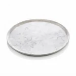 Formel Royal Marble Pattern Round Melamine Serving Platter and Appetizer Tray 35cm Diameter - M808