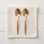 Danny Home 2-Piece Gold Stainless Steel Coffee Spoon Set – Elegant 12cm Espresso & Teaspoon Flatware, Matte Metallic Finish (ZYB094-6MG) - Image 2