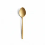 Danny Home 2-Piece Gold Stainless Steel Coffee Spoon Set – Elegant 12cm Espresso & Teaspoon Flatware, Matte Metallic Finish (ZYB094-6MG)