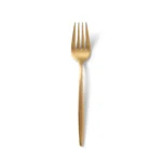 Danny Home 2-Piece Gold Stainless Steel Dessert Fork Set – Chic 14cm Cake & Pastry Flatware, Matte Metallic Finish (ZYB094-5MG)