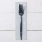 Matte Black Stainless Steel Dessert Fork Set 2-Piece - ZYB094-5MB - Image 2