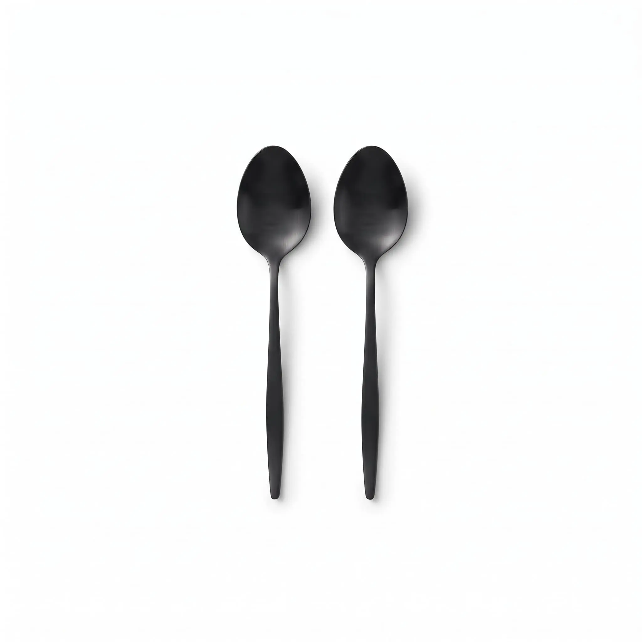 S.S.-Dessert-Spoons-Set-2pcs-12.1cm_Kitchenware_12112_3.webp Matte Black Stainless Steel 12.1cm Dessert Spoon Set 2-Piece - ZYB094-4MB - Image 1