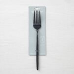 Matte Black Stainless Steel Dinner Fork Set 2-Piece - ZYB094-3MB - Image 3
