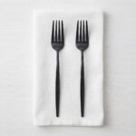 Matte Black Stainless Steel Dinner Fork Set 2-Piece - ZYB094-3MB - Image 2