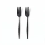 Matte Black Stainless Steel Dinner Fork Set 2-Piece - ZYB094-3MB