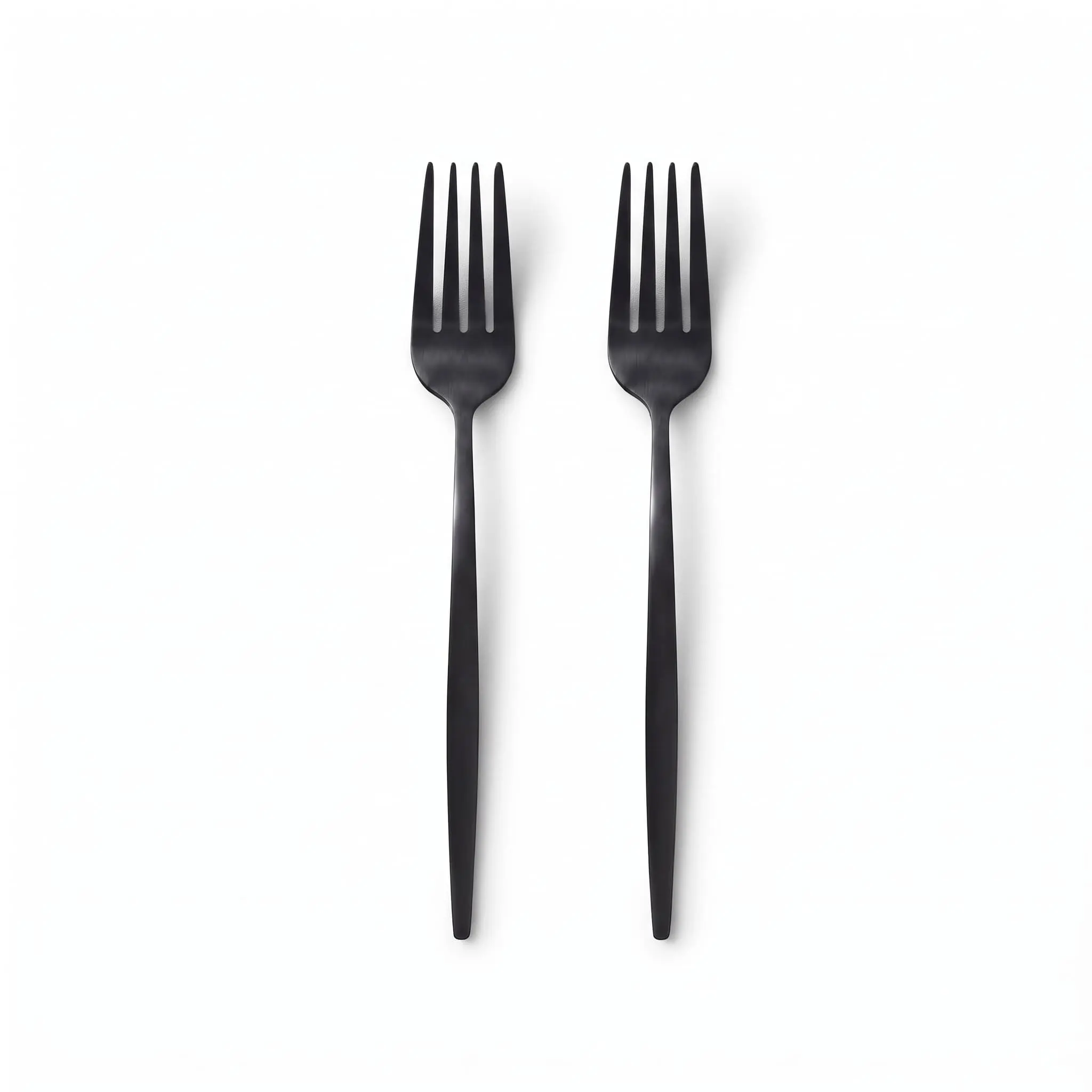 S.S.-Dinner-Fork-Set-2pcs-21.4CM_Kitchenware_12113_3.webp Matte Black Stainless Steel Dinner Fork Set 2-Piece - ZYB094-3MB - Image 1