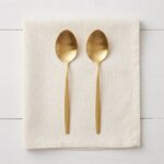 Danny Home 2-Piece Gold Stainless Steel Dinner Spoon Set – Luxury 22cm Flatware, Matte Metallic Finish (ZYB094-2MG) - Image 2