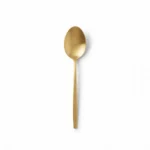 Danny Home 2-Piece Gold Stainless Steel Dinner Spoon Set – Luxury 22cm Flatware, Matte Metallic Finish (ZYB094-2MG)