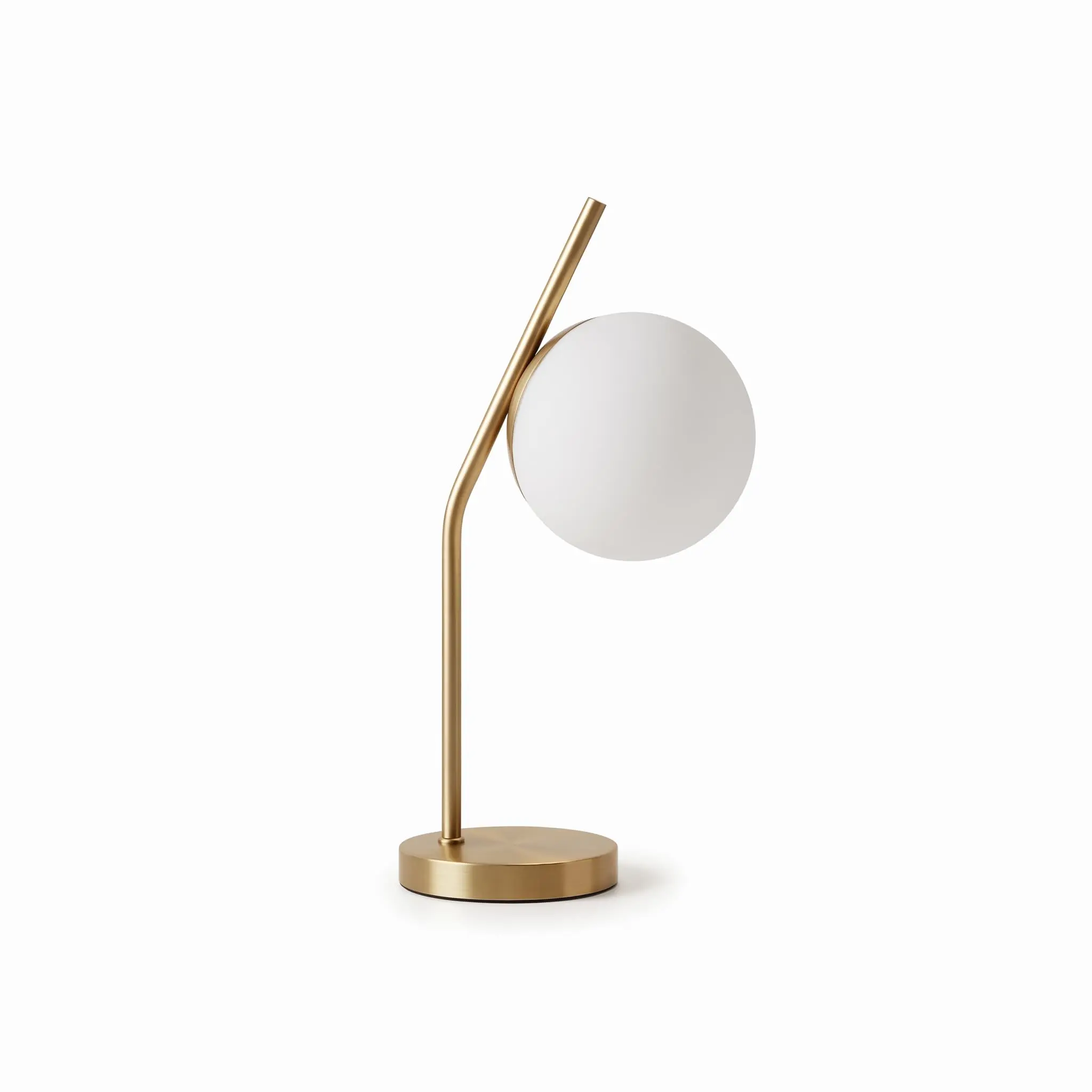 Side-Table-lamp-_Furniture-Lighting_11715_3.webp Danny Home TL-017 Bedside Light | Mid-Century Brushed Gold Angled Stem Orb Lamp – ~20x15x40cm - Image 1
