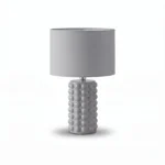 Danny Home 39cm Gray Bubble Lamp - Modern Textured Ceramic Accent Light