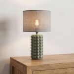 Danny Home 39cm Sage Green Bubble Lamp - Textured Ceramic Desk Light - Image 2