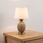 Danny Home 45cm Antique Bronze Pineapple Lamp - Metallic Ceramic Side Light - Image 2