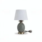Danny Home 45cm Sage Green Pineapple Lamp - Vintage Ceramic Accent Light