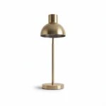 Danny Home TL-002 Bedside Light | Luxury Satin Brass Mushroom Dome Executive Desk Lamp – ~20x20x48cm