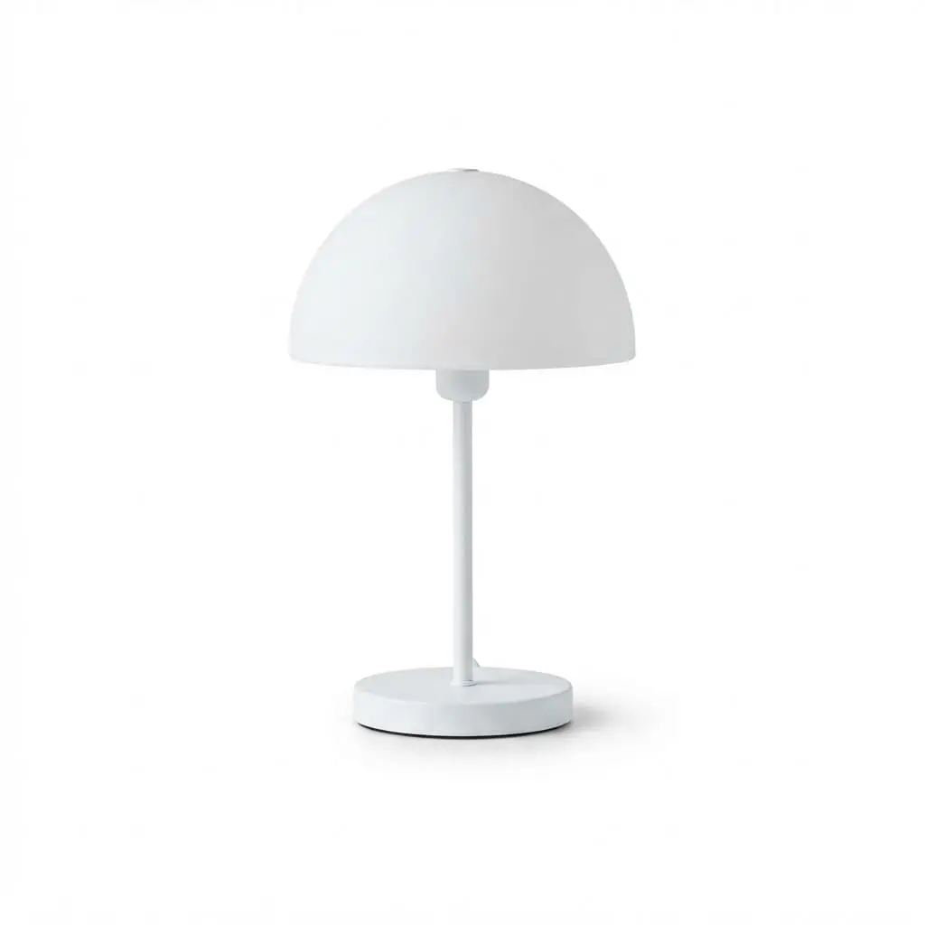 Side-Table-lamp_Furniture-Lighting_11729_3.webp Danny Home TL-033-4 Nightstand Light | Pure White Minimalist Iron Stem Desk Lamp – ~20x20x32cm - Image 1