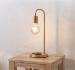 Danny Home TL-060-3 Accent Light | Modern Satin Brass Shepherd's Crook Bare-Bulb Table Lamp – ~20x15x39cm - Image 2