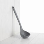 Danny Home 33cm Silicone Soup Ladle – Premium Deep Gravy Sauce Spoon, Minimalist Slate Gray (DH3819-GREY) - Image 2