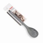 Danny Home 34cm Silicone Slotted Spoon – Premium Skimmer Strainer Spoon, Matte Slate Gray (DH3821-GREY) - Image 2