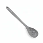 Danny Home 34cm Silicone Slotted Spoon – Premium Skimmer Strainer Spoon, Matte Slate Gray (DH3821-GREY)