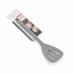 Danny Home 35cm Silicone Slotted Turner – Premium Heat Resistant Fish Spatula & Egg Flipper, Matte Charcoal Gray (DH3823-GREY) - Image 3