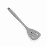 Danny Home 35cm Silicone Slotted Turner – Premium Heat Resistant Fish Spatula & Egg Flipper, Matte Charcoal Gray (DH3823-GREY)