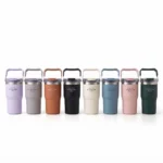 Premium Double-Wall Vacuum Insulated Water Bottle – Stainless Steel Travel Flask with Heavy-Duty Rigid Carry Handle (Model MCM-4)
