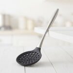 Danny Home Silicone & Stainless Steel Kitchen Skimmer (33cm) | SKU: DH3963-BLACK - Image 2