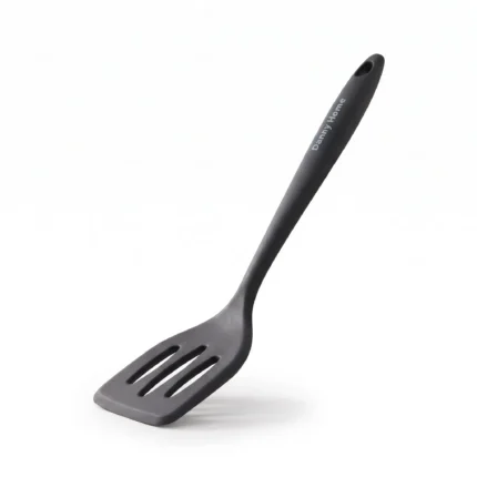 Danny Home Silicone Mini Slotted Turner Spatula 21cm - DH3900-BLACK